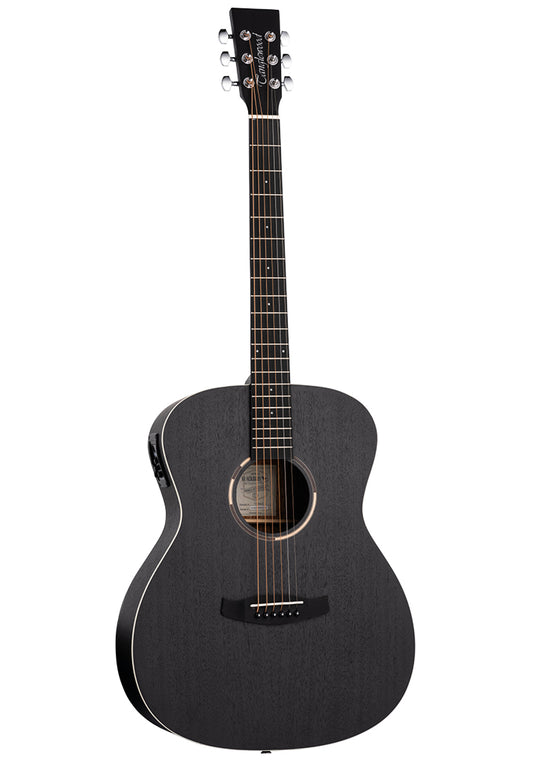 Tanglewood TWBBOE Blackbird Super Folk Smokestack Black Satin All Mahogany w/ Elec & Bag