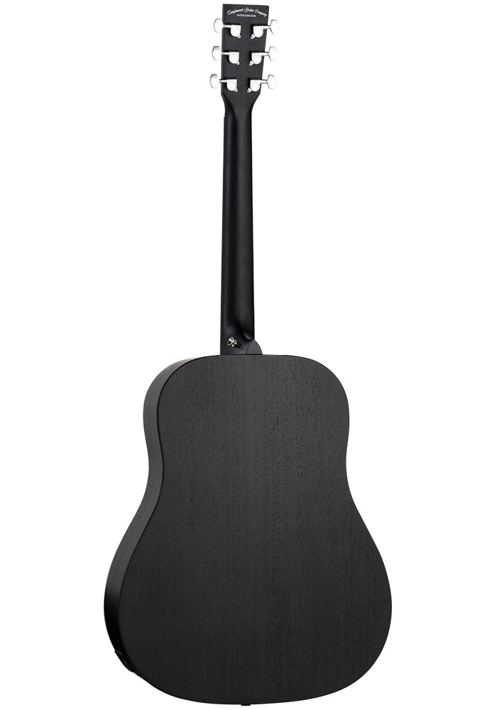Tanglewood TWBBSDE Blackbird Dreadnought Smokestack Black Satin All Mahogany w/ Elec & Bag