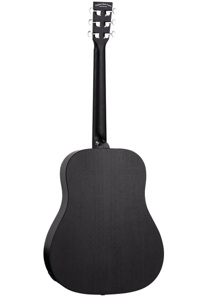 Tanglewood TWBBSDE Blackbird Dreadnought Smokestack Black Satin All Mahogany w/ Elec & Bag