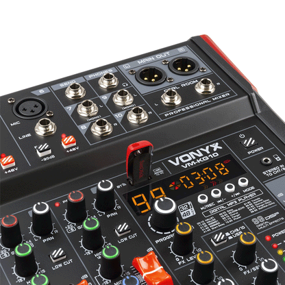 VONYX – VM-KG10 10CH MUSIC MIXER BT/MP3/USB/DSP RECORD