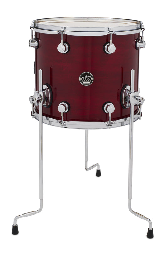 DW PERF TOM 12X14 CHERRY STAIN LEGS